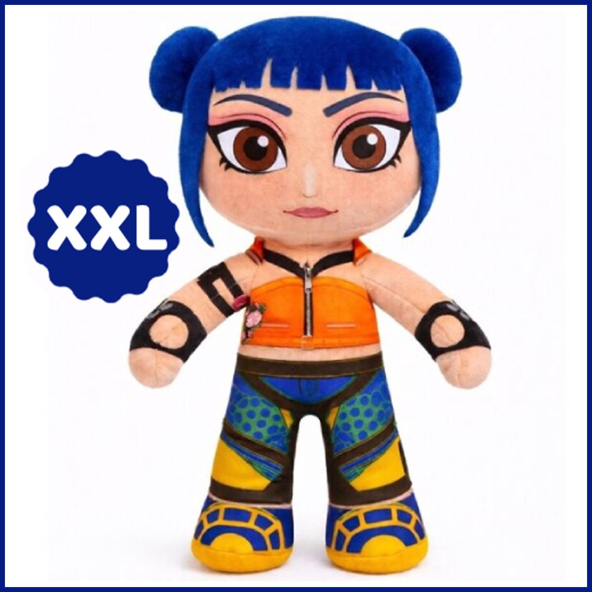 K-Pop Music (Blauw) Pluche Knuffel XXL 80 cm - Speelgoed Knuffels voor Kinderen Jongens Meisjes - Kpop Anime Plush Toy