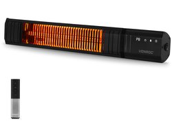 VONROC Terrasverwarmer Sabatini 2000W – Patio heater – Golden Carbon verwarmingselement – 24 uurs timer - Met afstandsbediening, touch display & Wifi