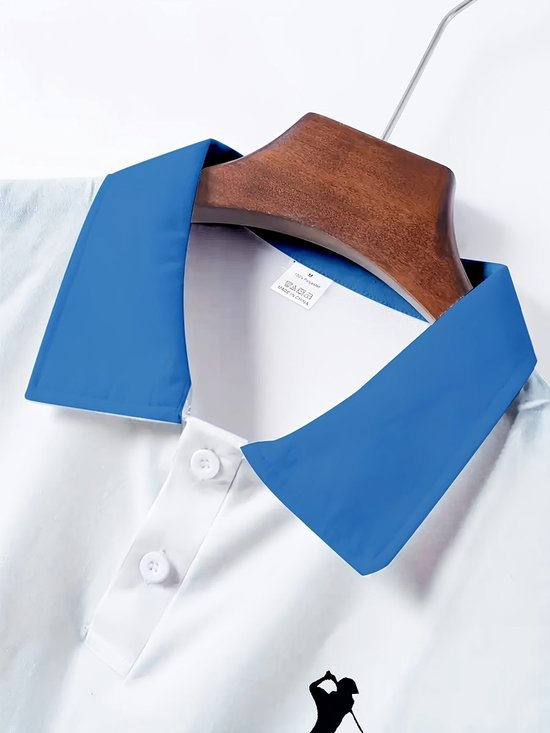 Currero Golf Polo Heren - Ademend Golfshirt - Polo Shirt - Sportshirt - Golfkleding Heren - T-Shirt - Golf Mode - Gemengde kleur XXL — afbeelding 5