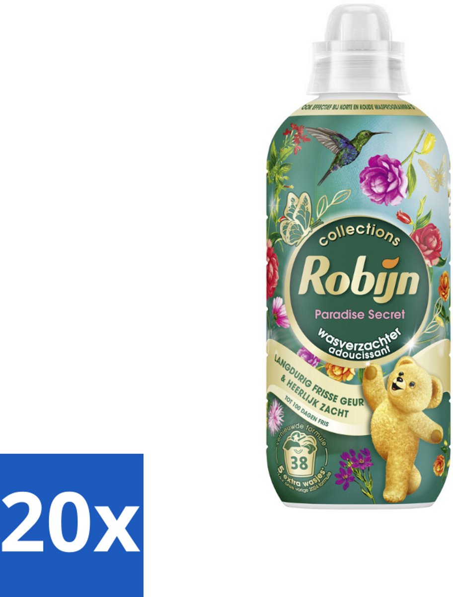 20 x Robijn – Wasverzachter – Intense Paradise Secret – 765 ml - Koffiezetapparaat