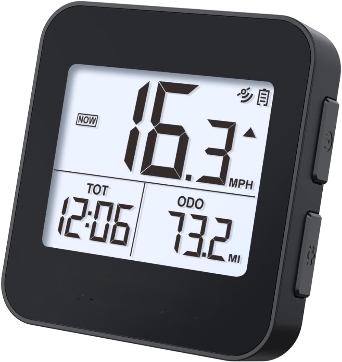 Ploutos® Fietscomputer - Fietscomputers - Fietscomputer Draadloos - Fiets Snelheidsmeter - Zwart - 6cm x 2cm x 6cm