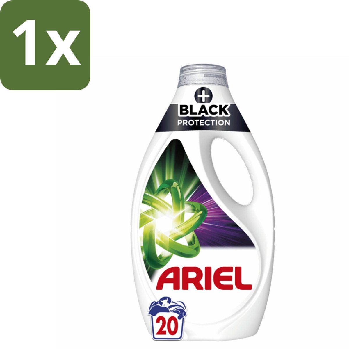 1 x Ariel – +Revita Black – Vloeibaar Wasmiddel – 900 ml - Donkere Kleuren Beschermen - Kleurbescherming - Vlekverwijdering - Coudwasformule - Black Protection