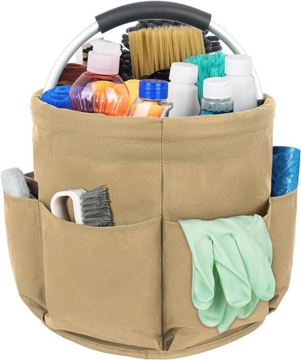 Cleaning Caddy Organizer - Grote Capaciteit en Gemakkelijk Schoon te Maken - Kaki