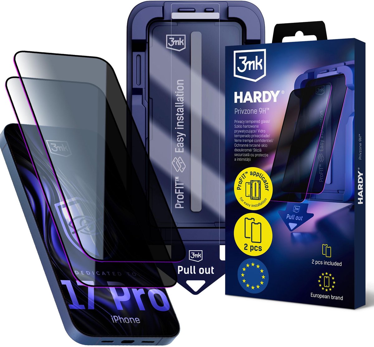 Apple iPhone 17 Pro - 3mk Hardy Privzone 9H