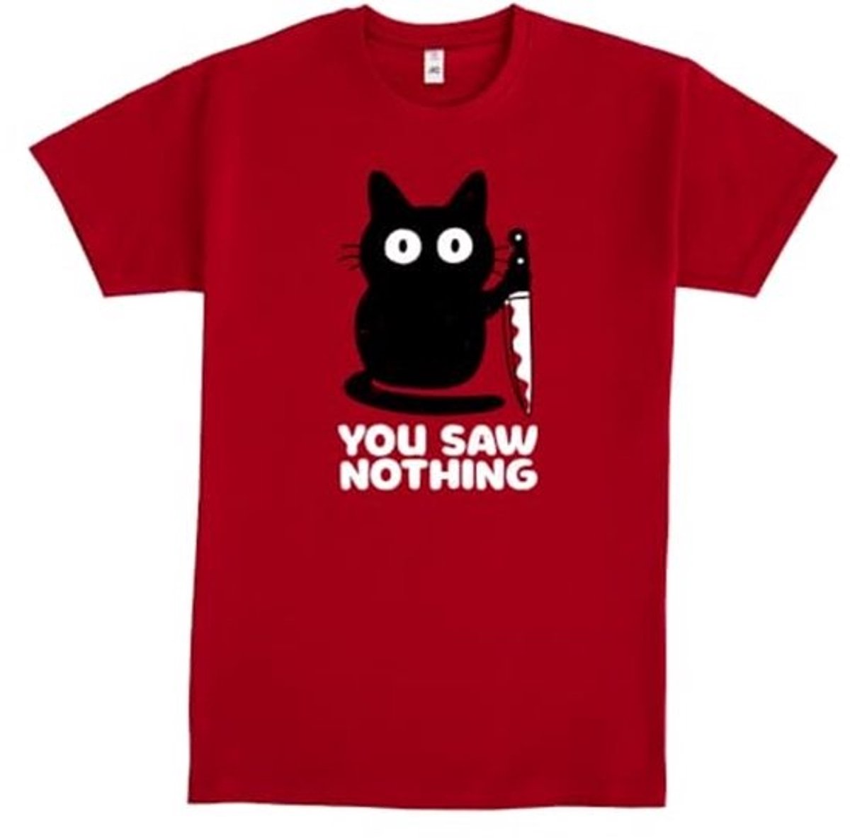 100% Katoenen Uniseks T-Shirt met Korte Mouwen - Rood