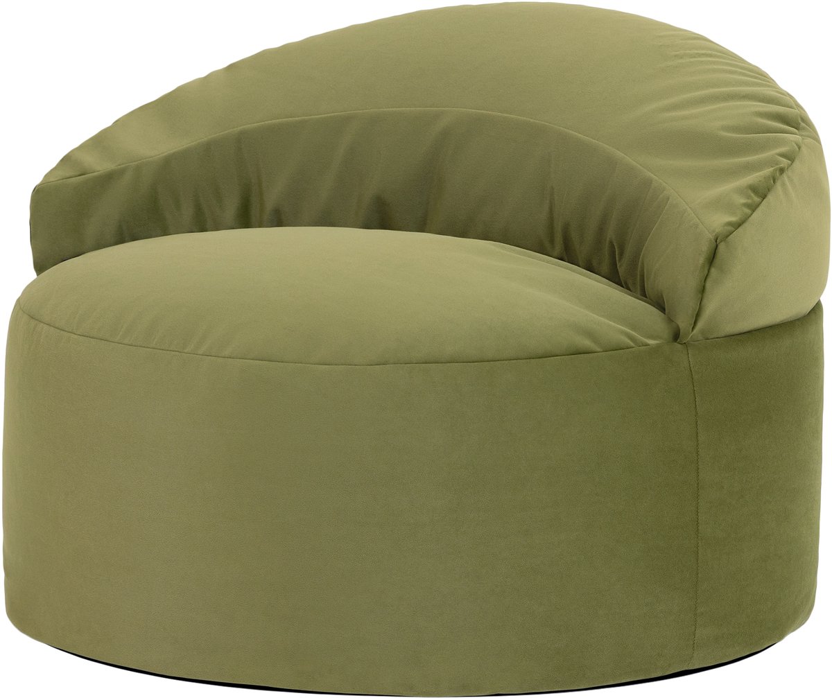 icon - Orb Zitzak Fauteuil - Fluweel - Olijfgroen