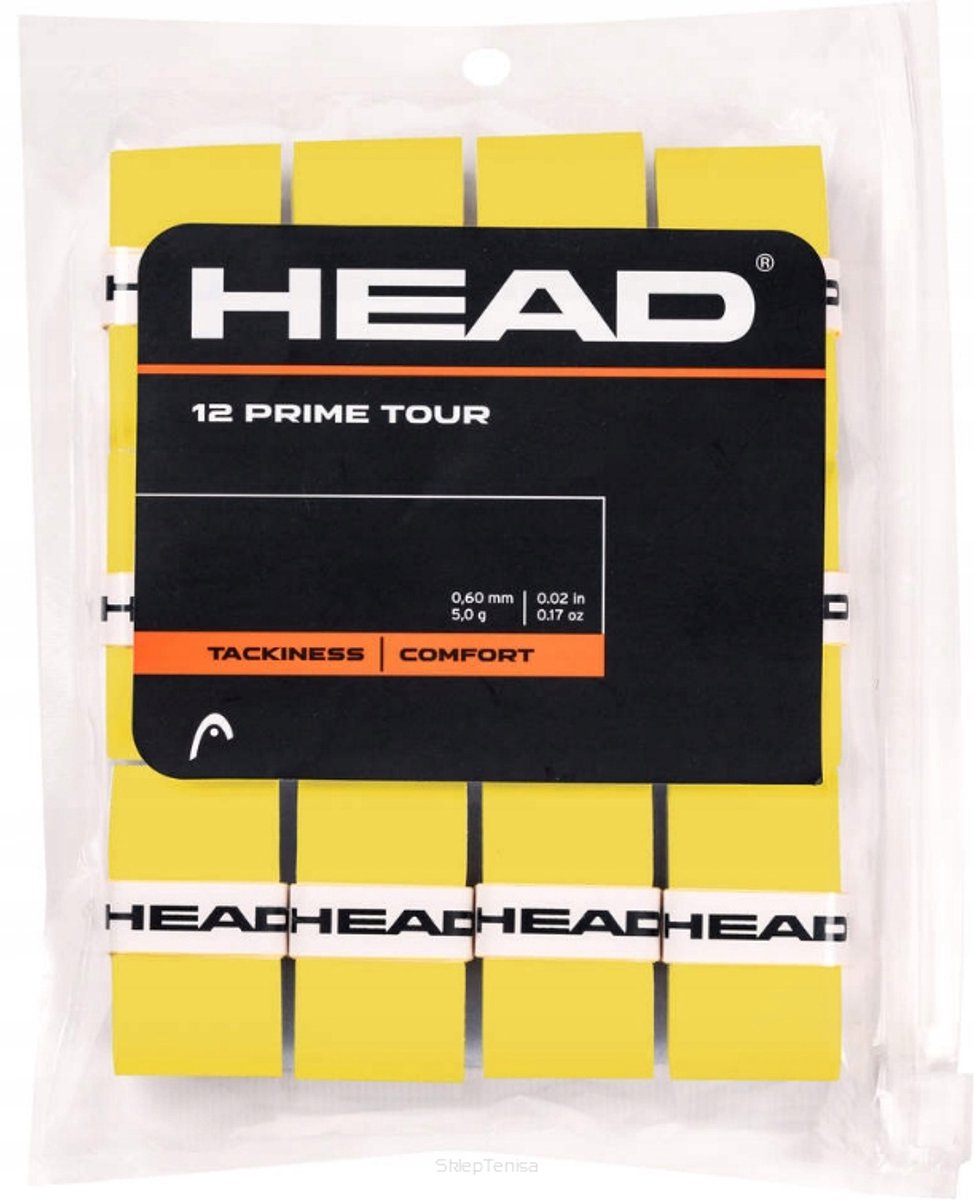 Head Prime Tour Tackiness Comfort 12 stuks Geel