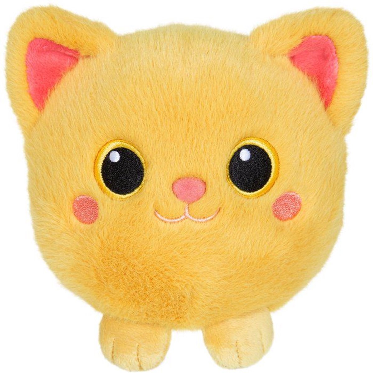 Moko Maru Kitty Pluche - GIPSY TOYS - 12 cm - Mosterdgeel
