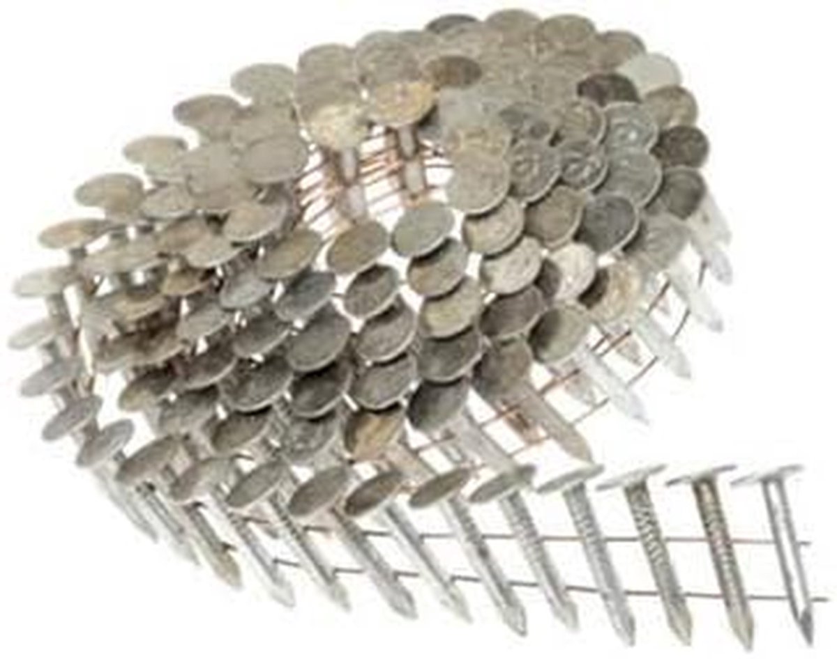 Dakpannen Nagels - Ring Nagels - Dakbedekking Monteren - Gegalvaniseerd - 3.1 x 25 mm - Zilver