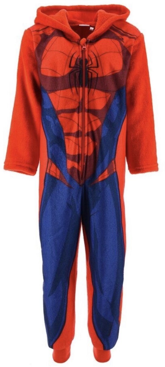 Marvel Spiderman Onesie / Jumpsuit - Huispak - Pyjama - Fleece - Maat 98/104