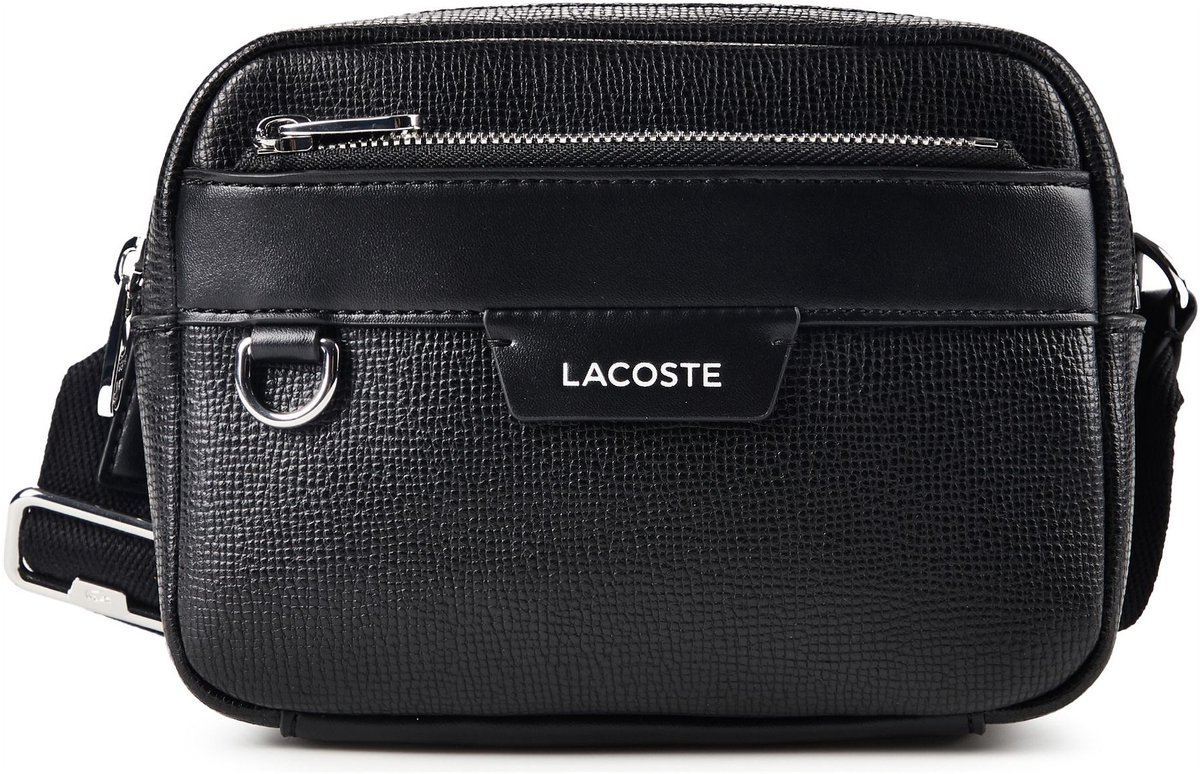 LACOSTE schoudertas Reporter Bag Noir zwart