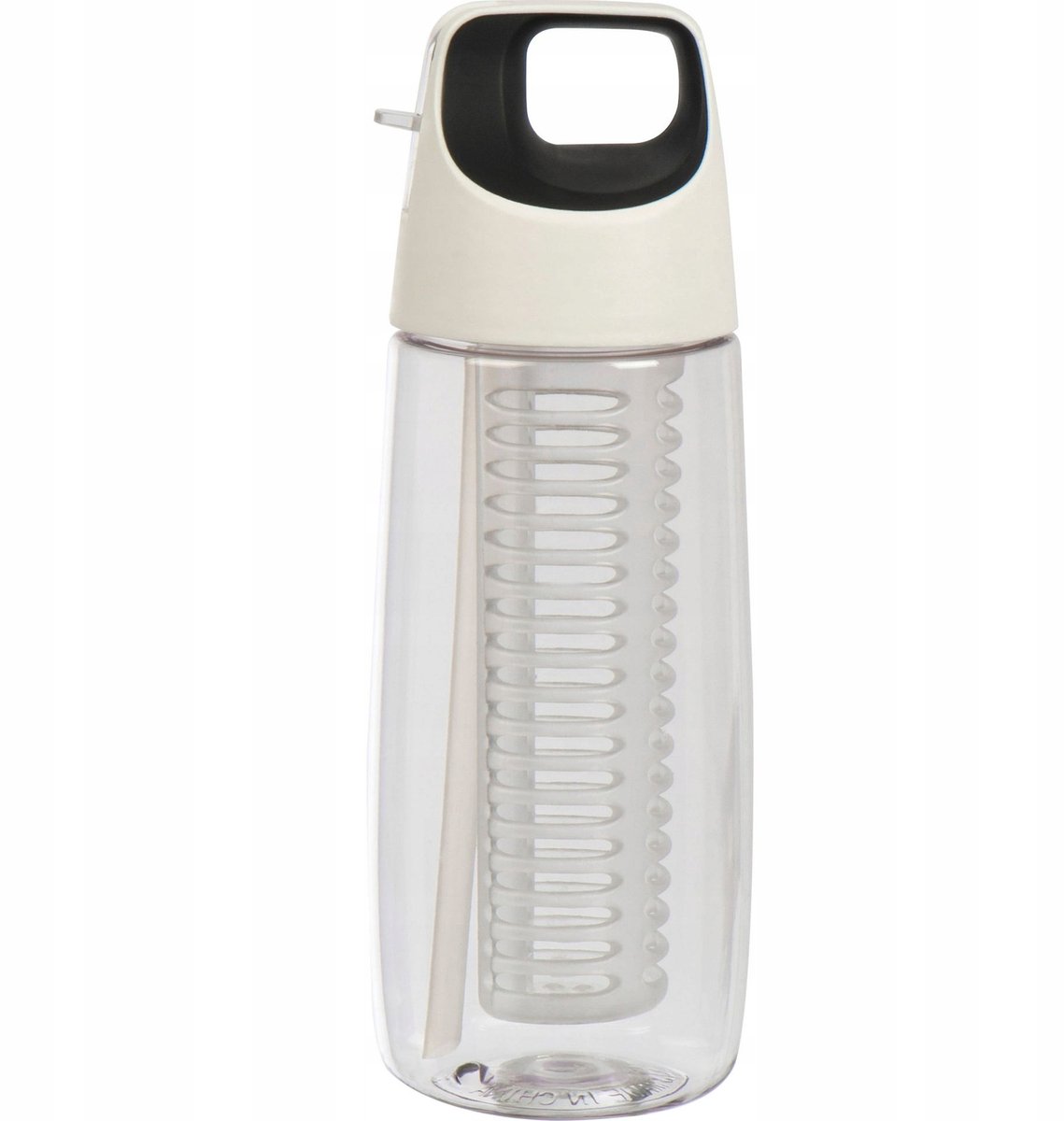 850 ml Tritan Bidon met Rietje en Zeef - Wit