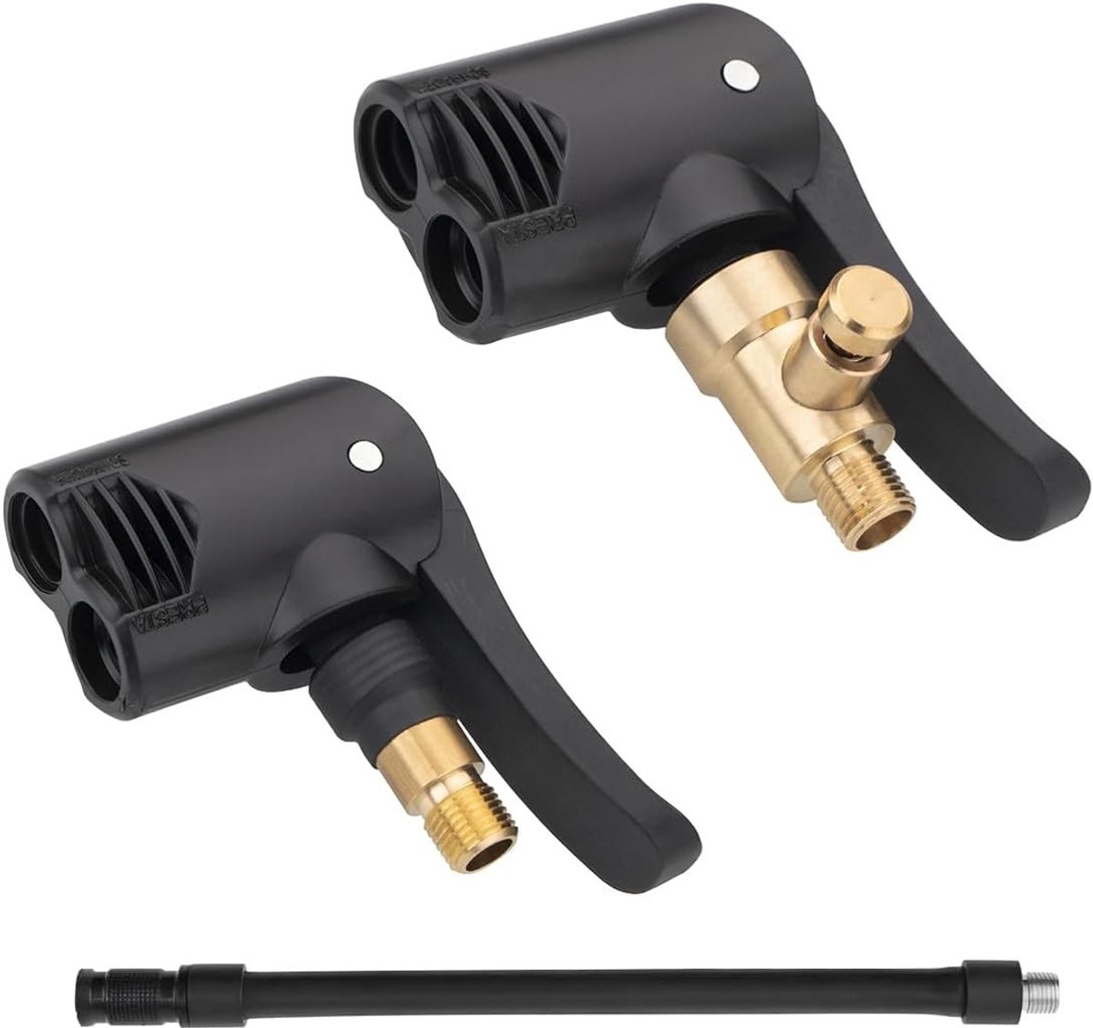 Tire Pump Slang met Messing Ventieladapter voor Auto, Franse en Amerikaanse Ventielen, Inclusief Draadafdichtingen en Luchtpomp Accessoires