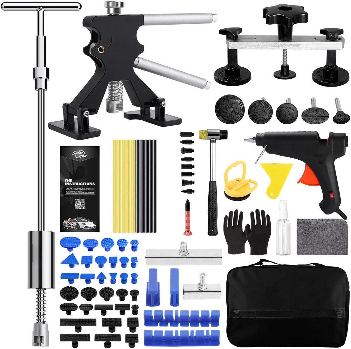 Complete set voor carrosserieherstel, eenvoudig in gebruik, krassen en deuken repareren, auto schadeherstel kit