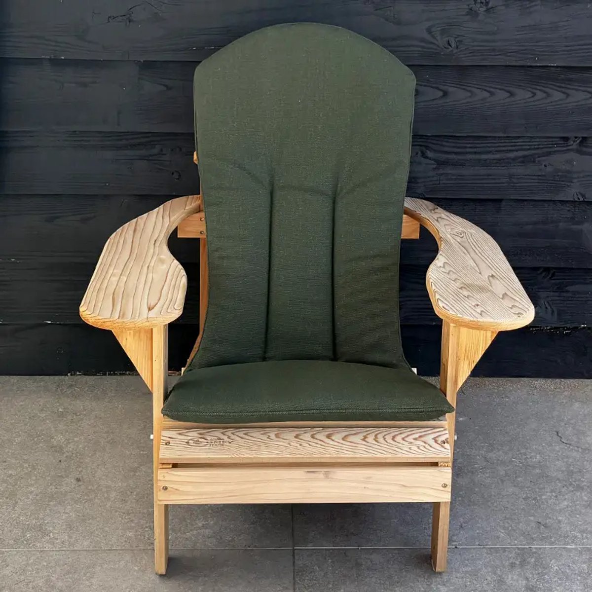 Origineel Adirondack Stoelkussen Groen | Speciale pasvorm | Blijft koel in de zon | Makkelijk schoon te houden | Adirondack Stoel Loungestoel Bearchair