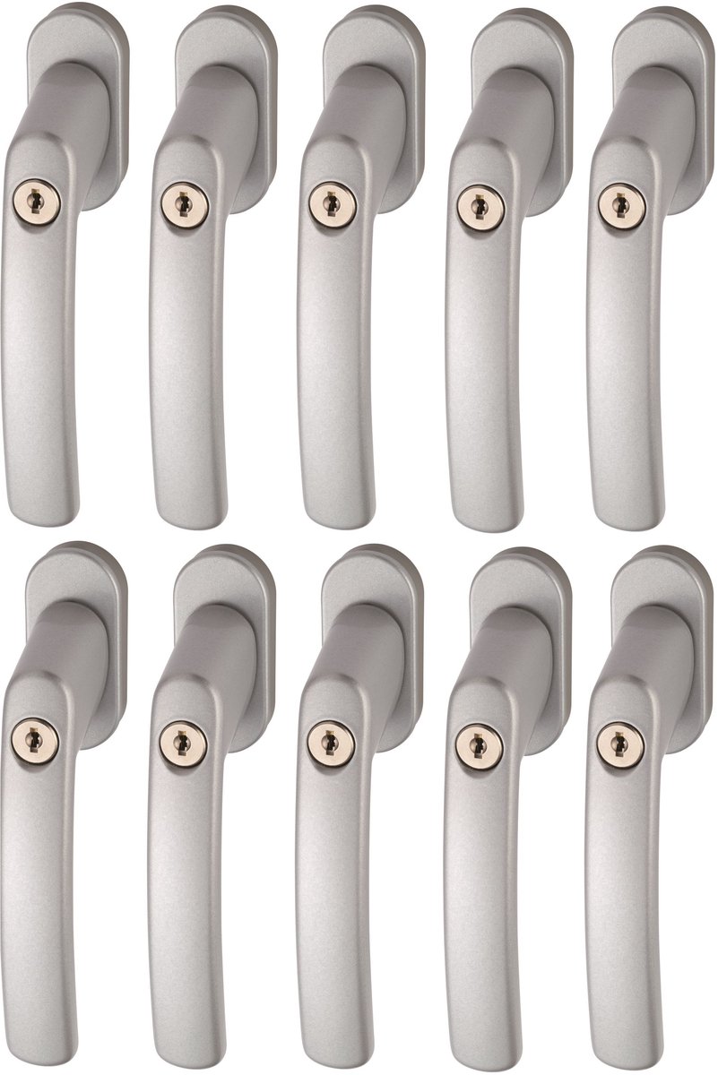 ABUS Afsluitbare raamgreep FG200 AB208 gl. - zilver - set van 10