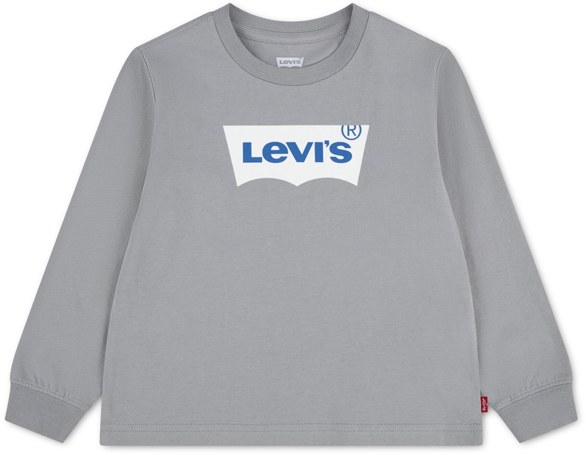 Levi´s ® Kids Batwing T-shirt Met Lange Mouwen 16 Years Jongen Grijs
