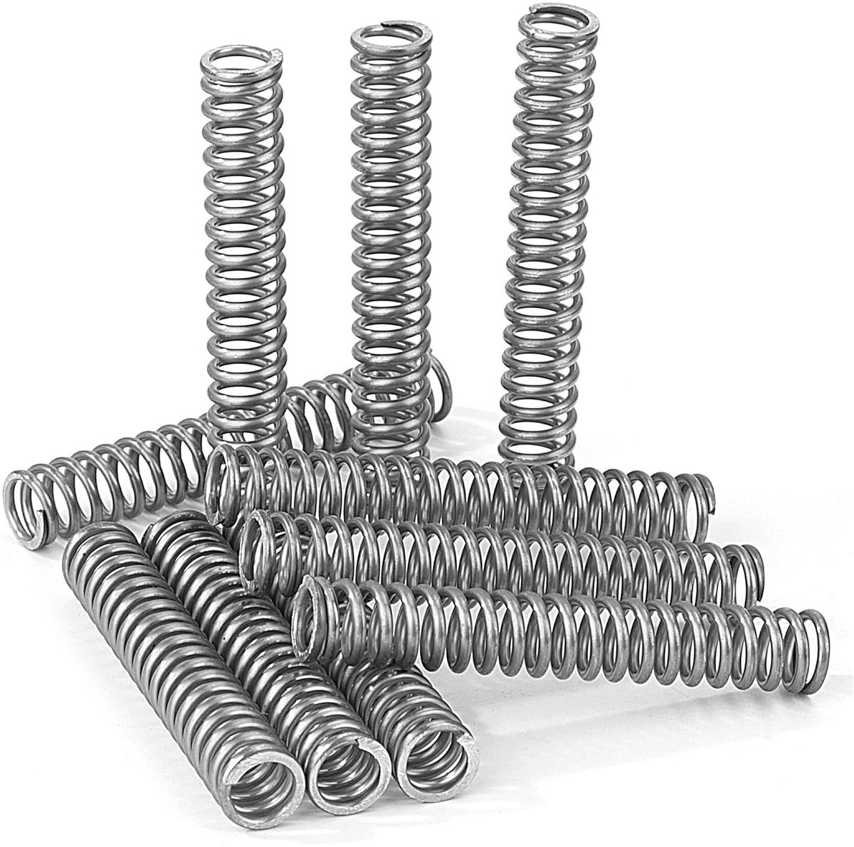 Compressieveren 55 mm RVS veer met 1.3 mm draaddiameter en 6 mm binnendiameter - 20 stuks voor optimale veerkracht en duurzaamheid