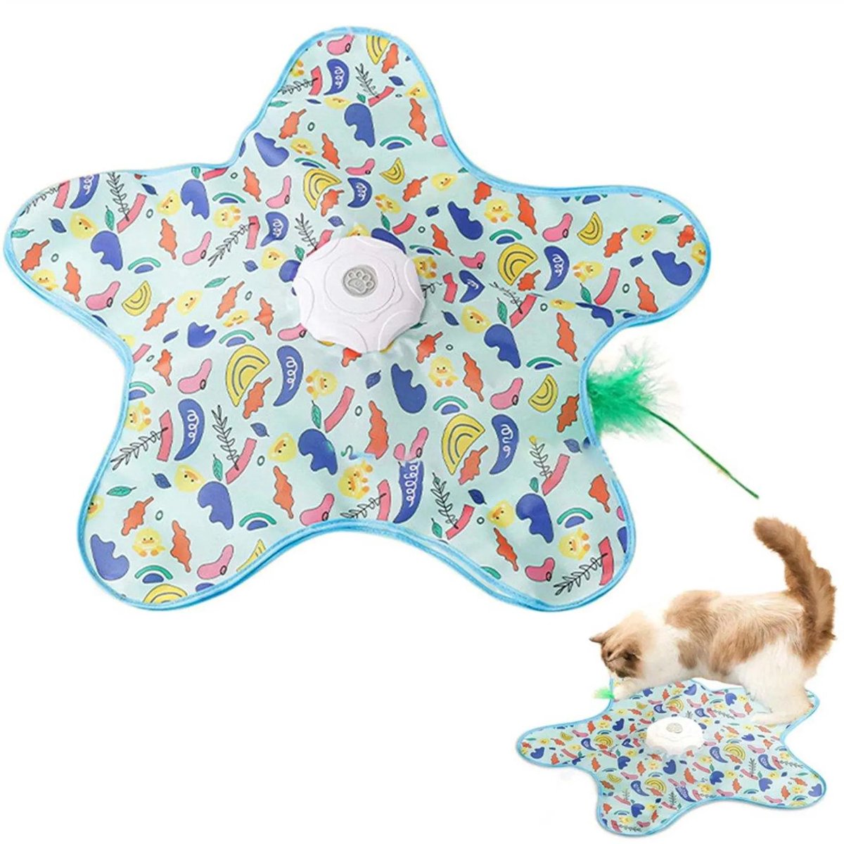 casalora - Interactief kattenspeelgoed - Jachtspeeltje Voor Katten - kattenspeelgoed - kattenspeeltjes - Oplaadbaar kattenspeelgoed - Verstoppertje spelen met kattenspeeltje - Met bewegingssensor(C)