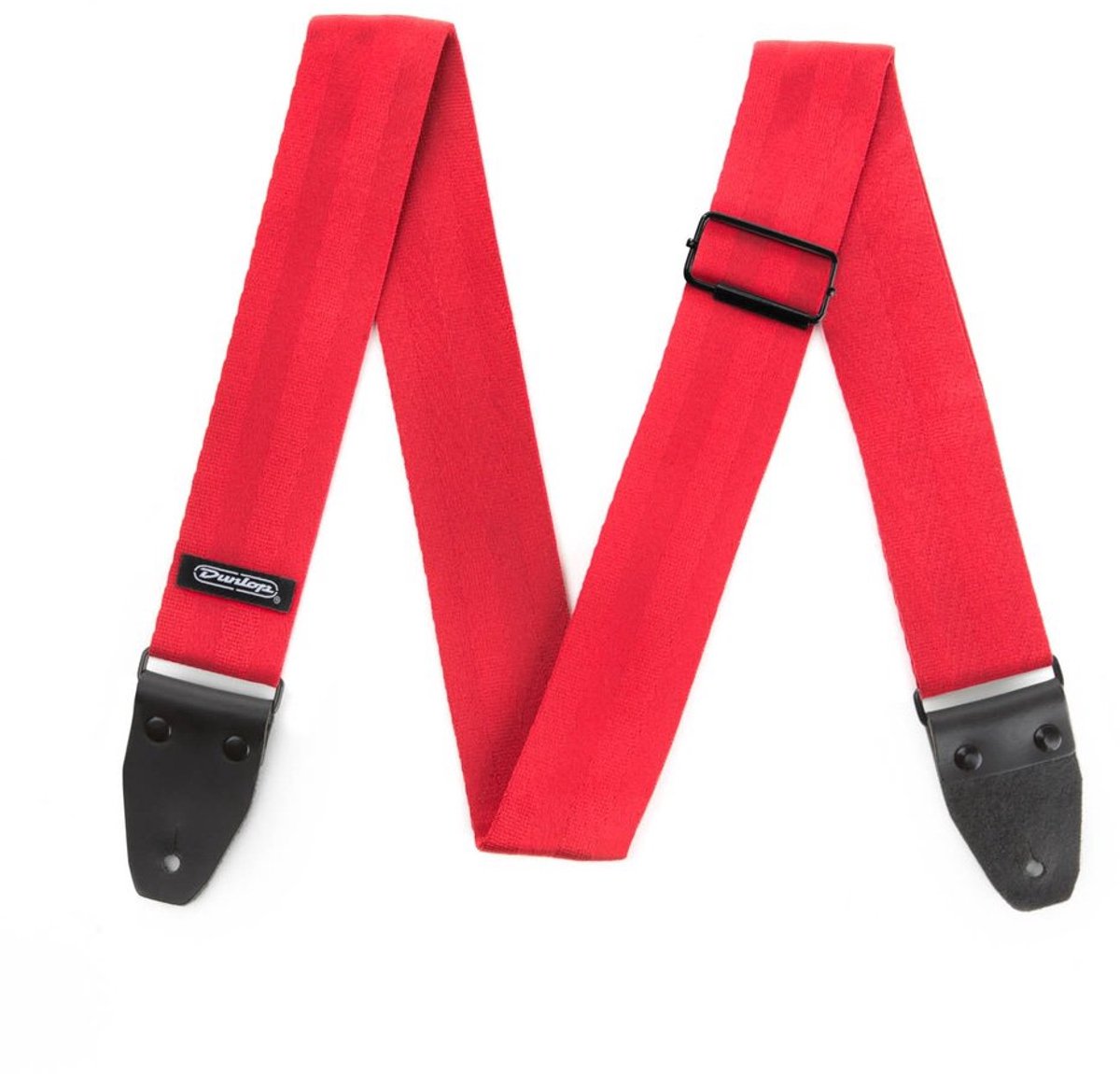 Dunlop DST7001RD Deluxe Seatbelt Gitaarband Rood