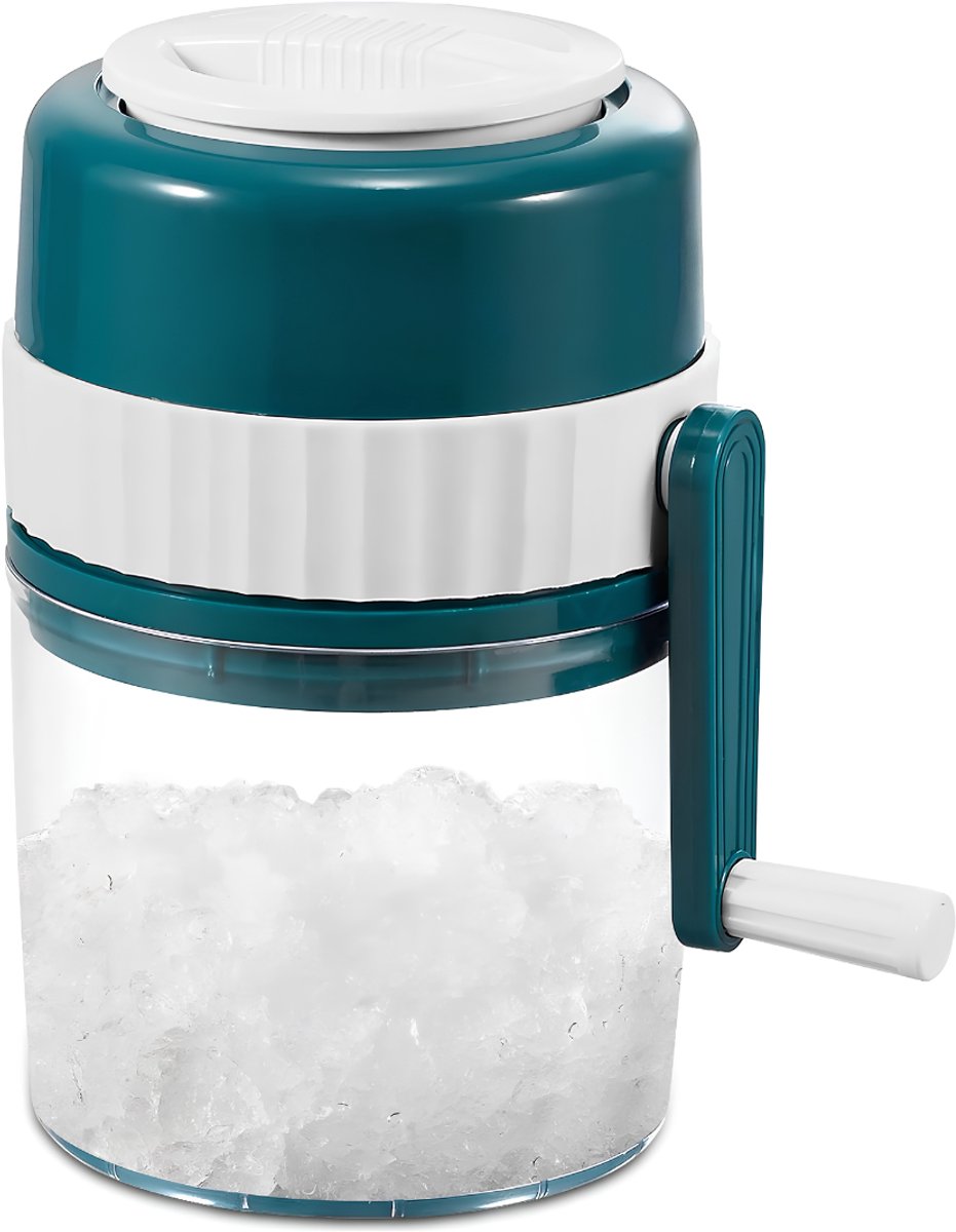 Ploutos® Slush Machine - Slushy Maker - Slush Puppy Maker - Wit/Blauw - 12cm x 12cm x 21cm