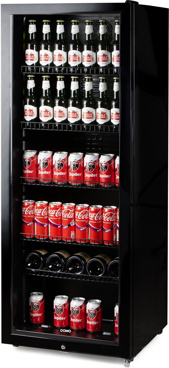 DOMO DO91611BK Drankenkoelkast - Barkoelkast - Glazen Deur - Energieklasse C - 237L - Zwart