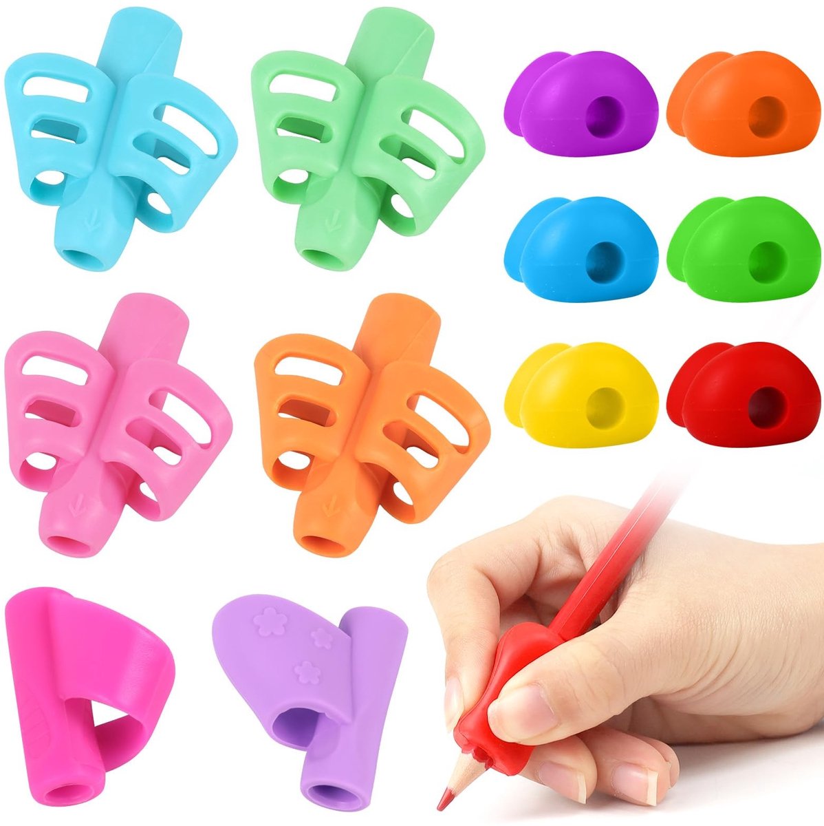 Elzusha - Ergonomische Penhouder voor Kinderen, Geschikt voor Links- en Rechtshandigen