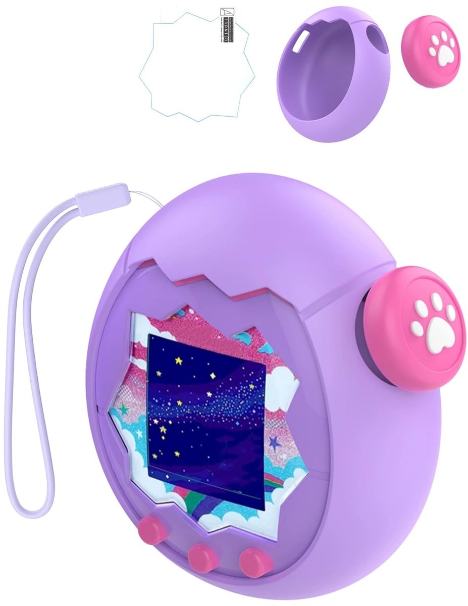 Elzusha - Siliconen Beschermhoes voor Tamagotchi Paradise, Schokbestendig en Lichtgewicht