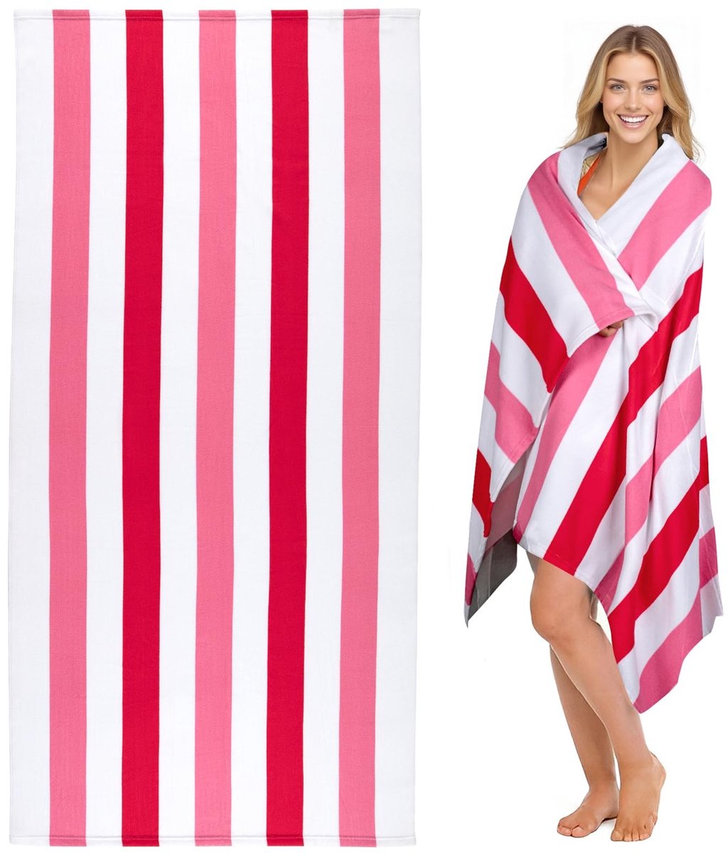 Elzusha - Grote Microfiber Strandhanddoek 90x180cm, Sneldrogend en Lichtgewicht