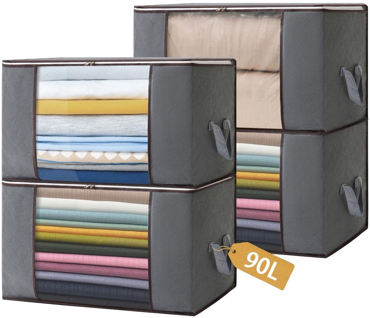 Elzusha - Set van 4 Opbergtassen voor Kleding
