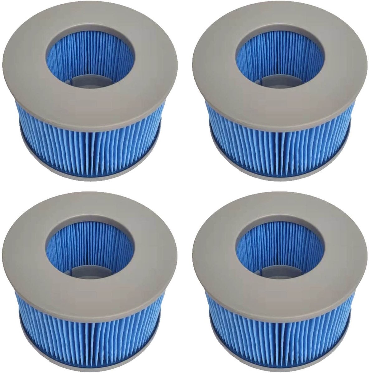 Elzusha - Set van 4 Verbeterde Vervangfilters voor Inflatable Pools
