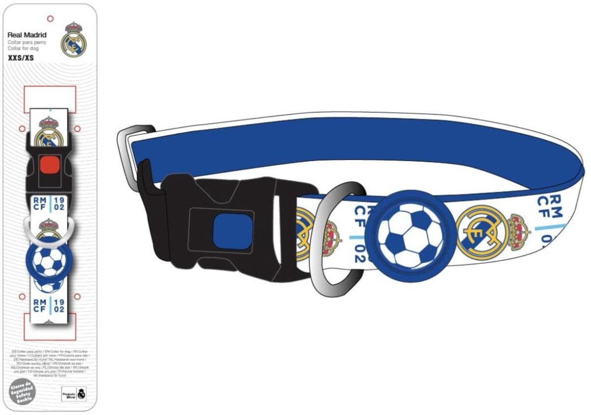 Elzusha - Hondenhalsband - Sportief Ontwerp - S/M - Madrid
