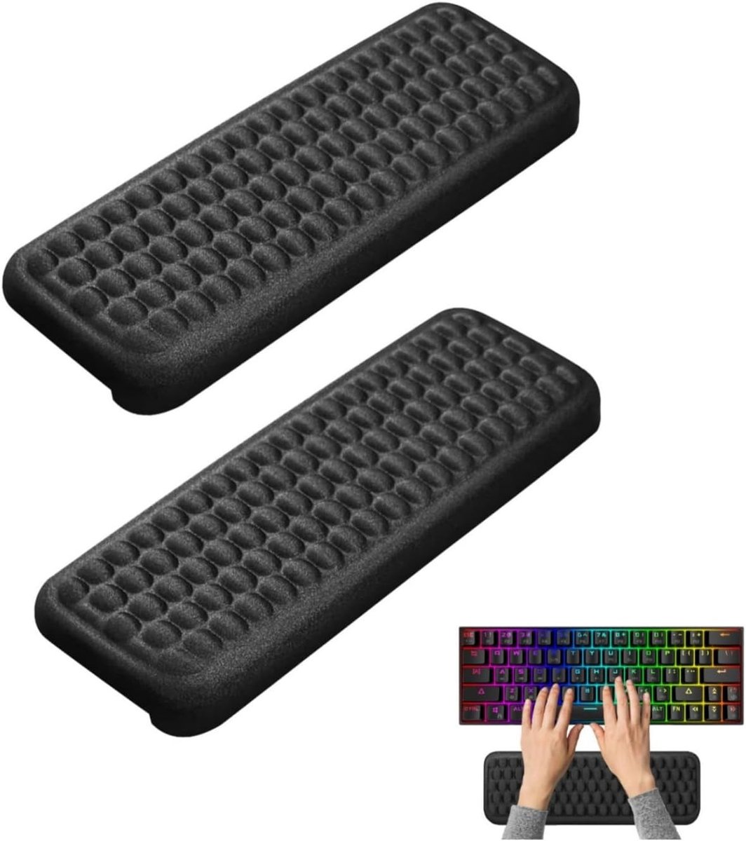 Ergonomische L-vormige bureau-elleboogbeschermers van geheugenschuim, antislip basis, 2 stuks voor comfort en ondersteuning tijdens het werken aan computer en bureau