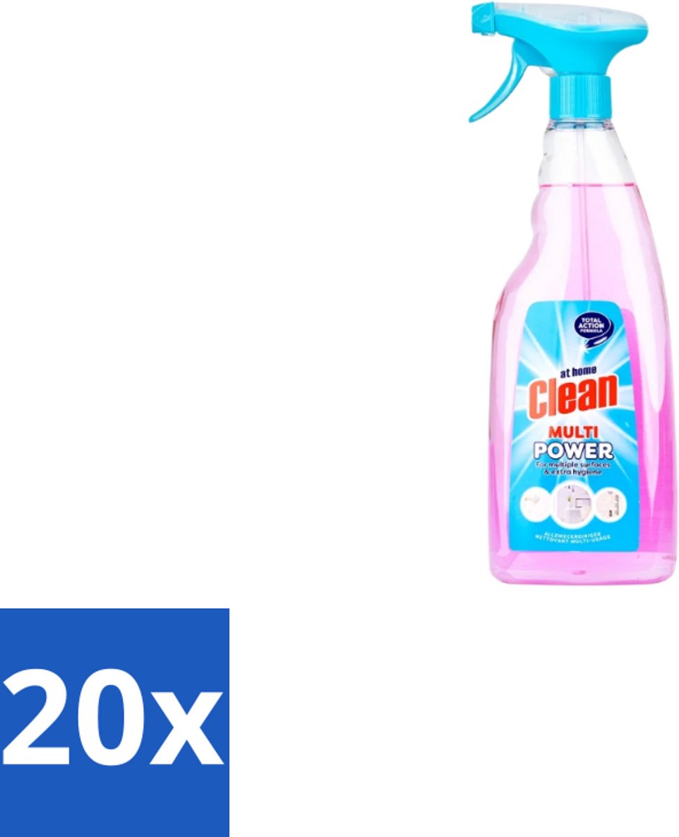 20 x At Home Alles Reiniger Spray 750 ml - Allesreiniger - Reinigingsmiddel - Vuil Verwijderen - Vet Verwijderen - Hygiëne