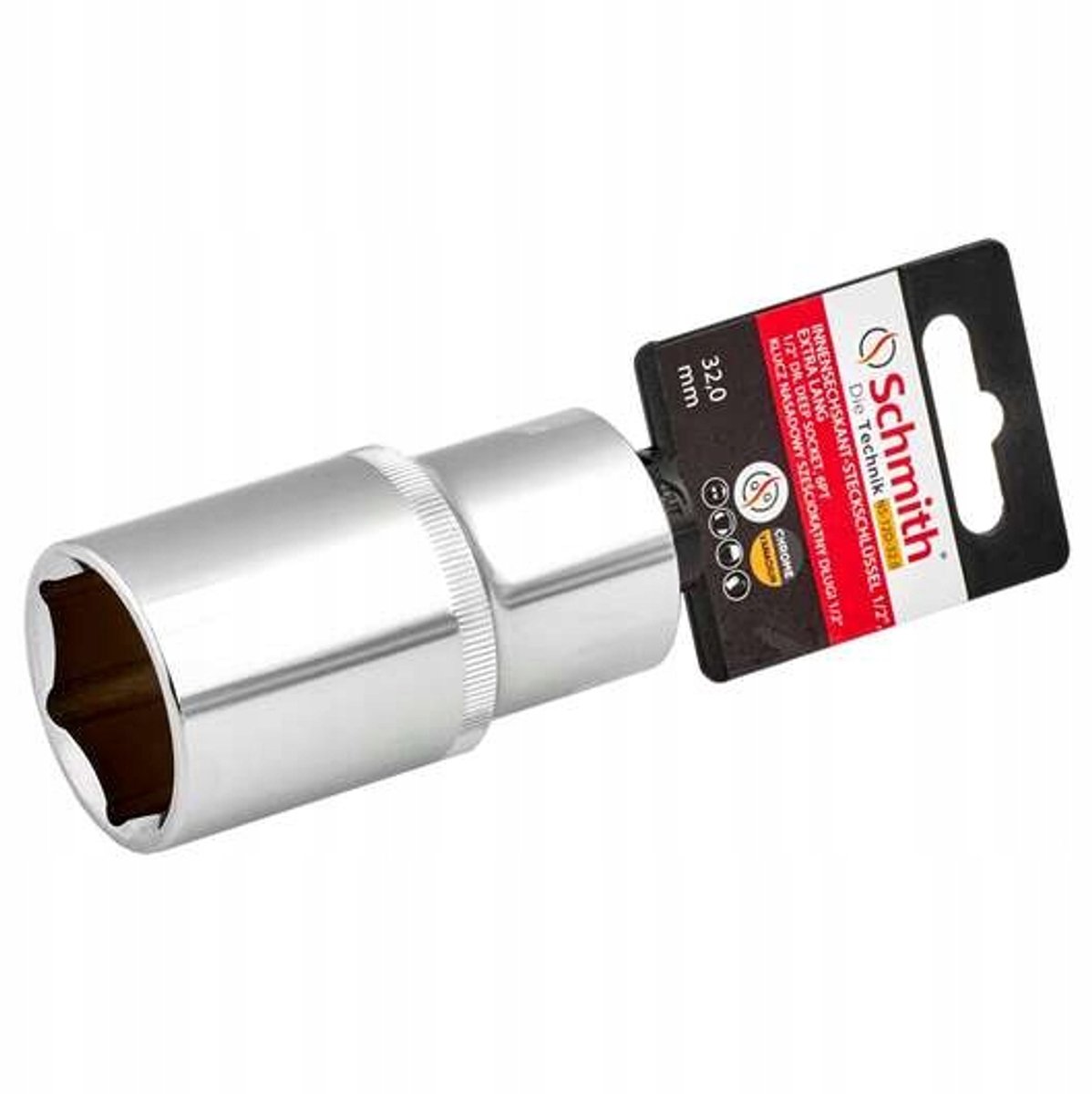 Schmith Lange Dop 1/2" 24mm Zeskantige Dop - Hoge Kwaliteit