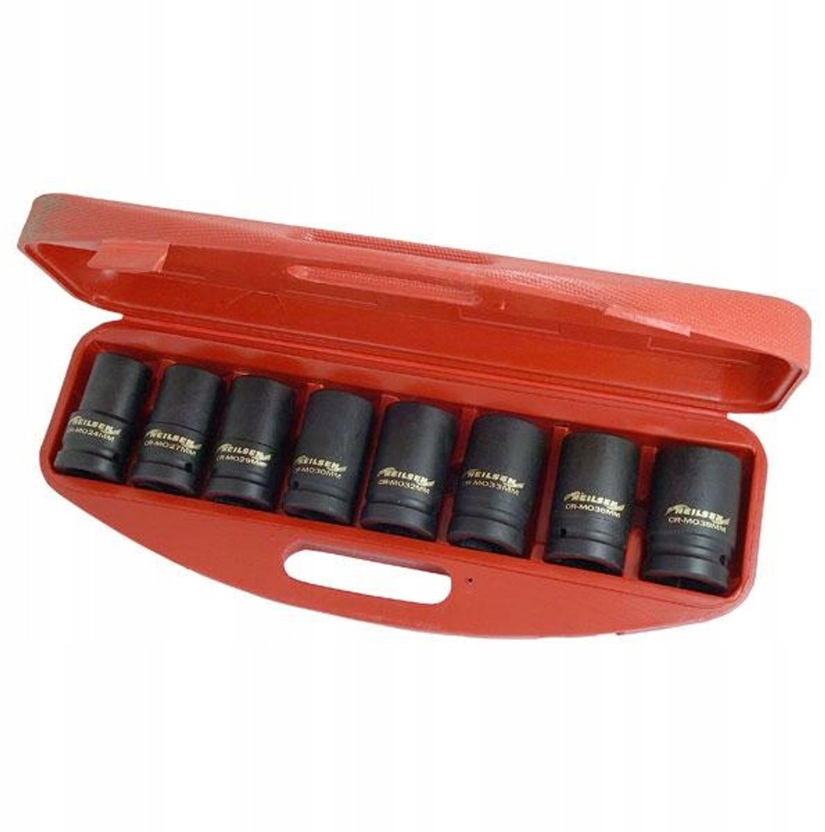 Slagdoppen Set 1'' 8-delig 24-38mm Cr-Mo