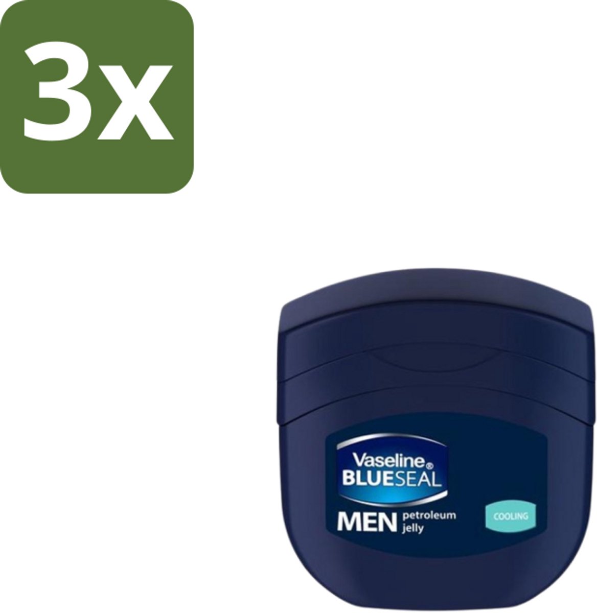 Vaseline Men – Petroleum Jelly – Cooling – 250 ml - Bulkverpakking - 3 stuks
