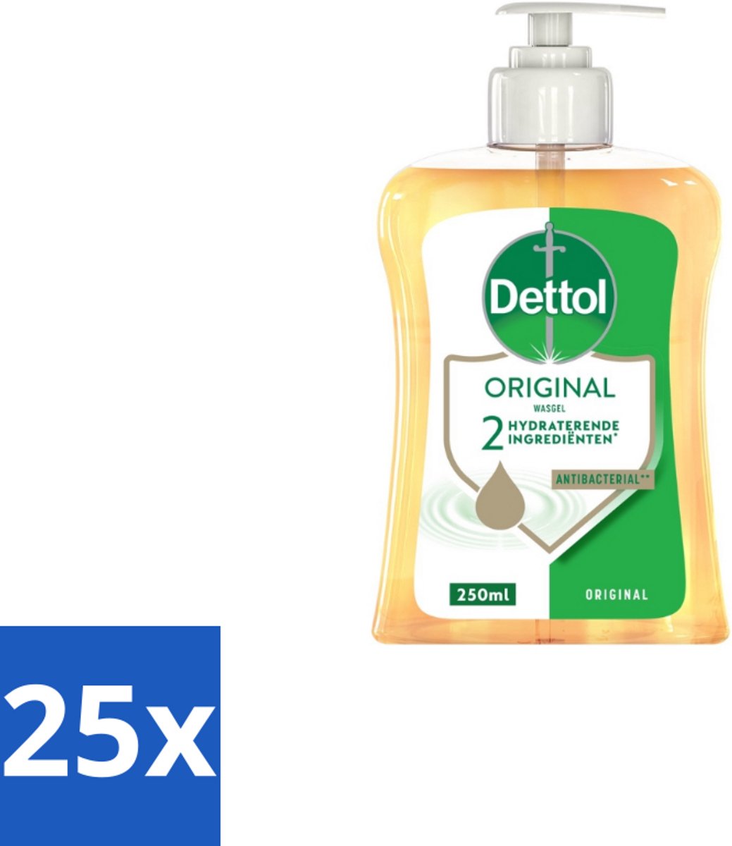 25 x Dettol Handzeep Original 250 ml - Handzeep - Hygiëne - Antibacterieel - Hydratatie - Huidverzorging