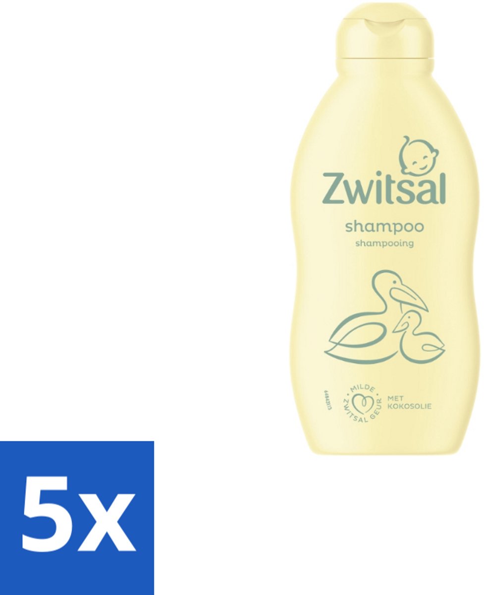 5 x Zwitsal Shampoo 200 ml - Baby Shampoo - Zwitsal Shampoo - Baby Haar - Babyhuid - Anti-prik Shampoo
