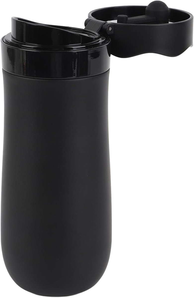 Draagbare French Press - Koffiezetter - Koffie Zetten - Dubbelwandig Geïsoleerd - 320 ml - Zilver