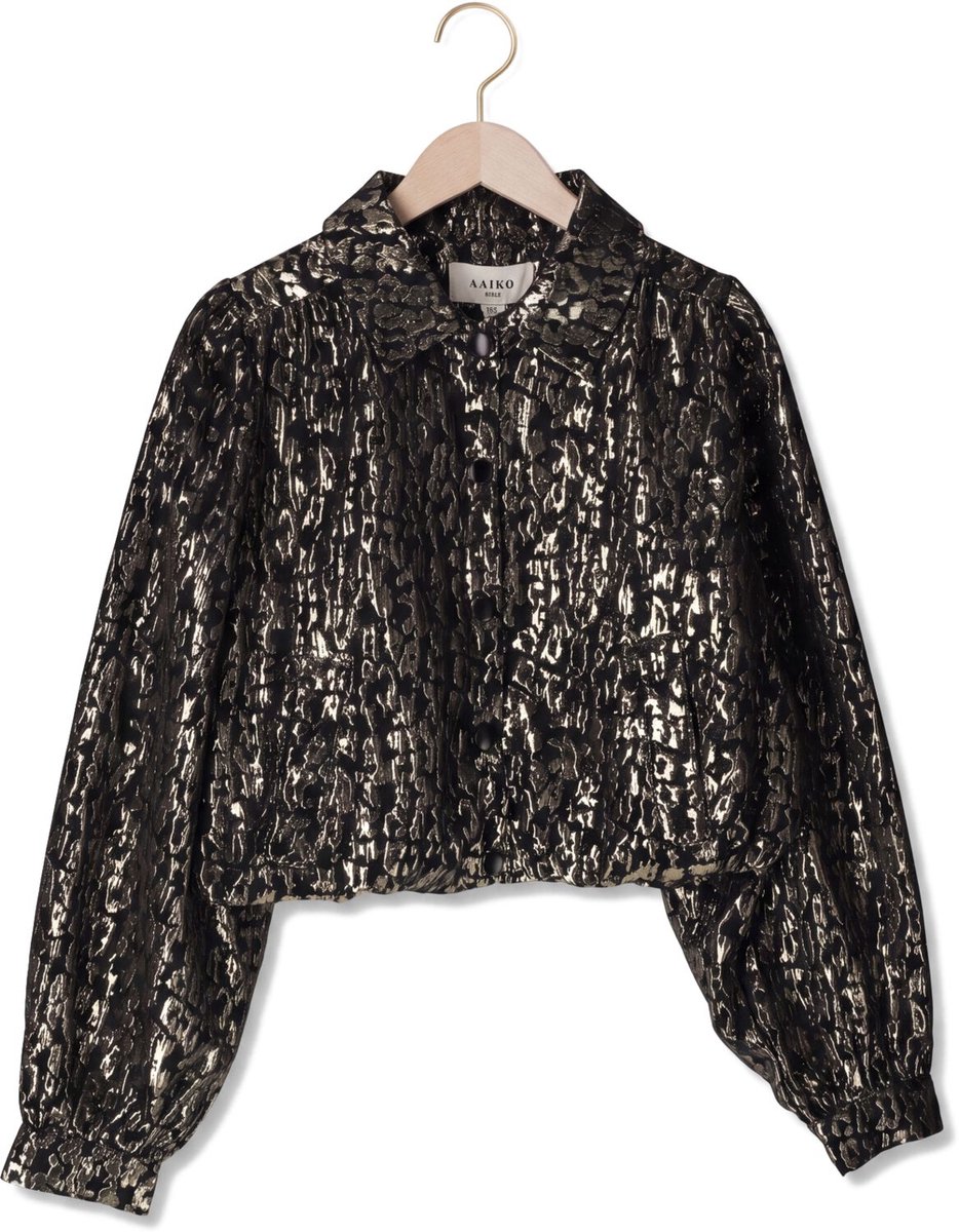 Ai&Ko Sandy Jacquard Pes 402 G Jassen Meisjes - Winterjas - Zwart - Maat 164
