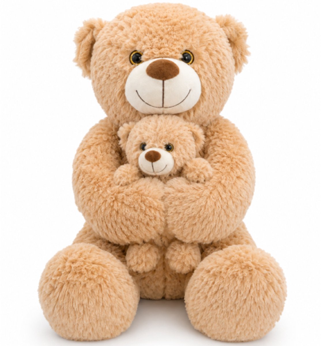 Teddybeer met Baby Beertje Pluche Knuffel 55 cm - Speelgoed Knuffels voor Kinderen Jongens Meisjes - Knuffeldier Cadeau - Animal Plush Toy