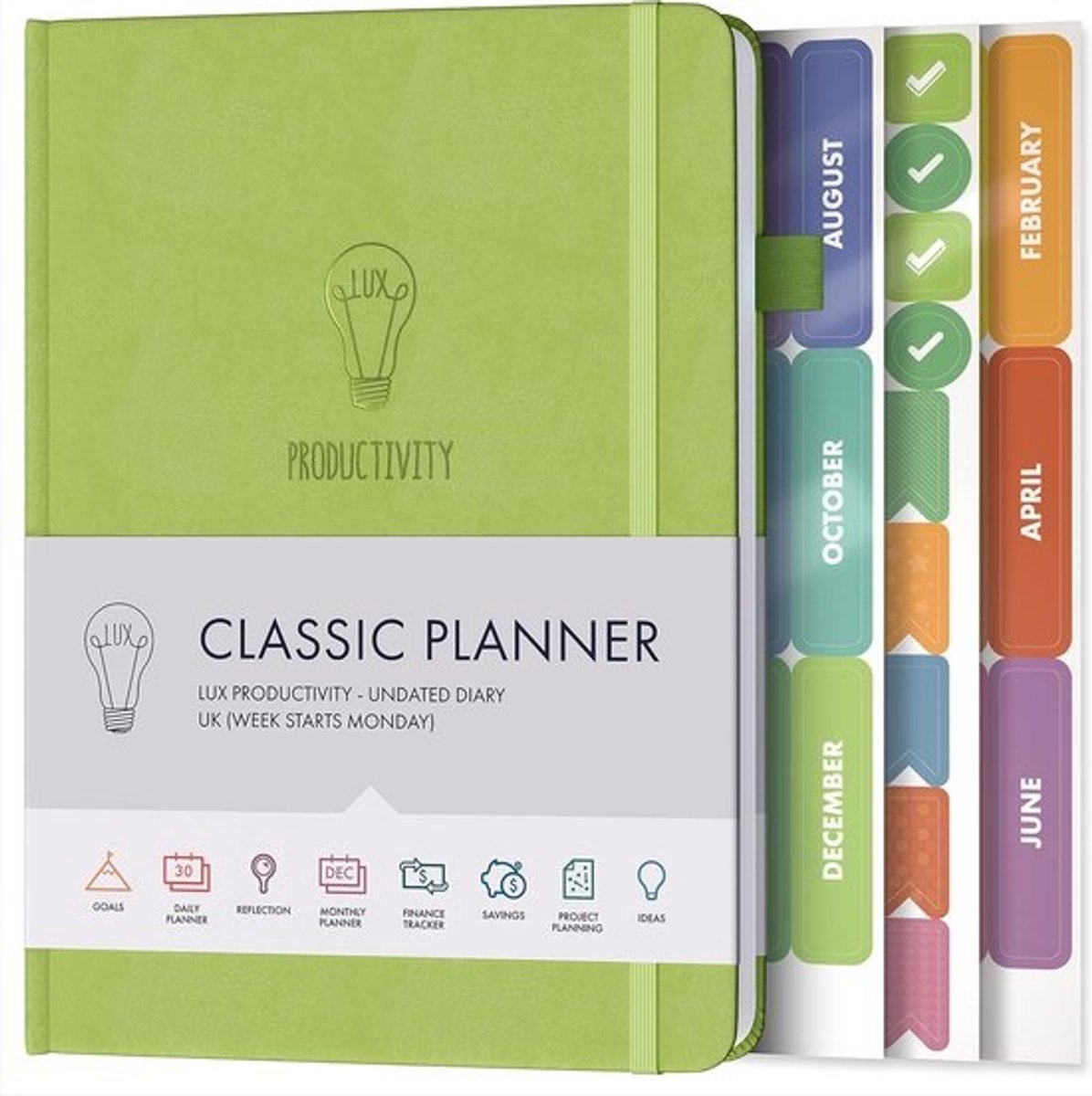 Productiviteitsplanner voor Doelen en Mindfulness | Dagelijks Organisator en Reflectie Journal