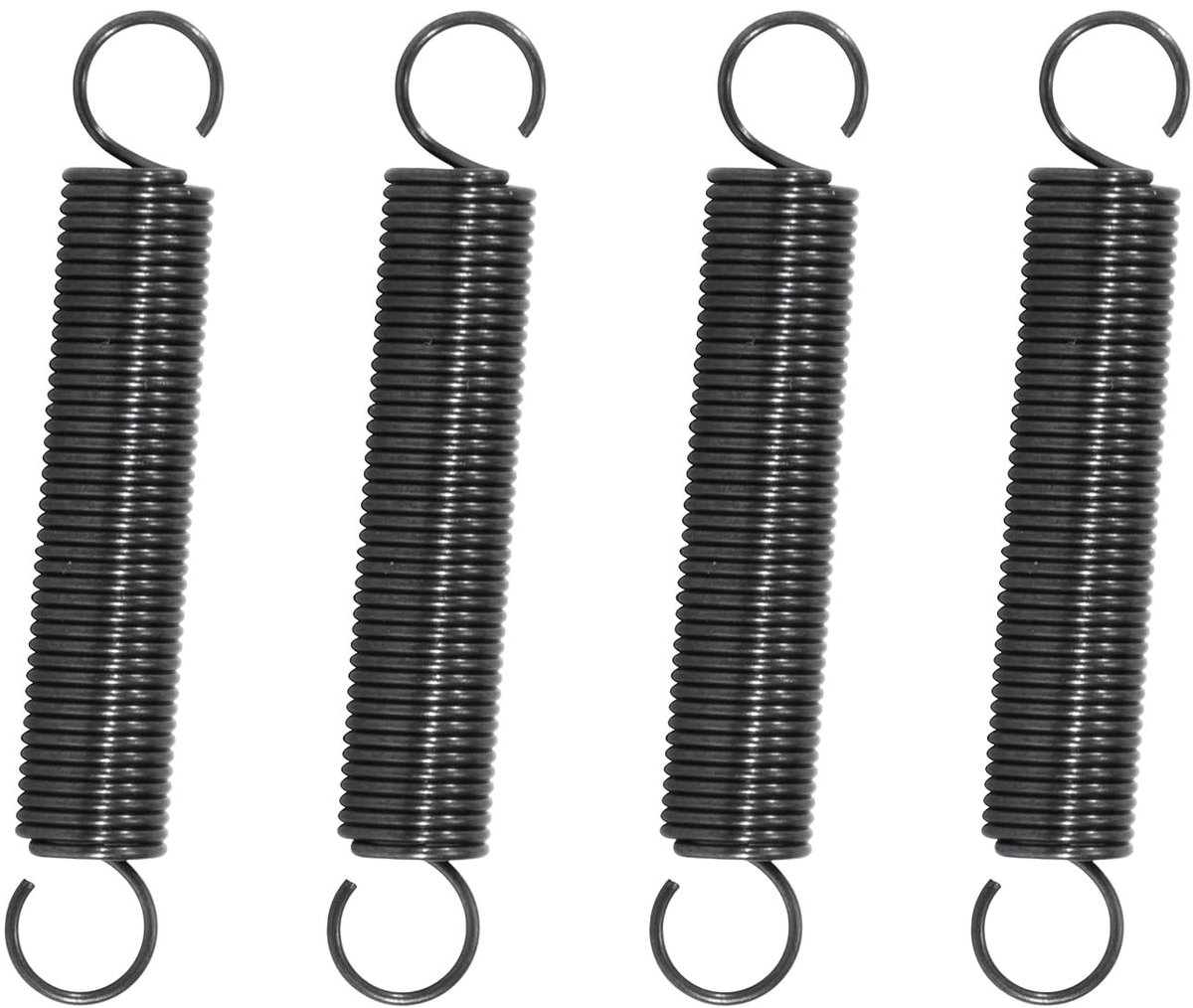 Verlengveren 50 mm - Trekveren met haken, pianodraadveer, buitendiameter 8 mm, 20 stuks voor diverse toepassingen en zware belasting
