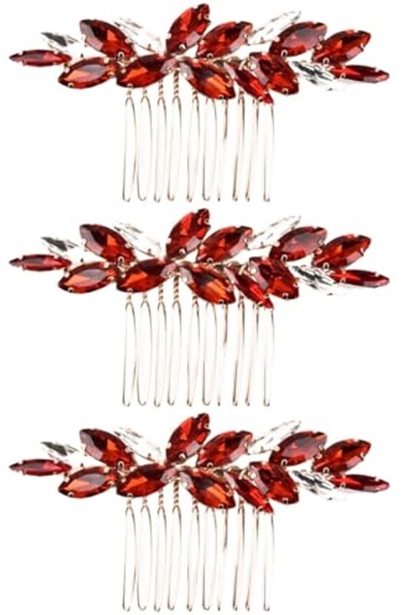 3 stuks kam haarsieraden en haaraccessoires voor bruiloften