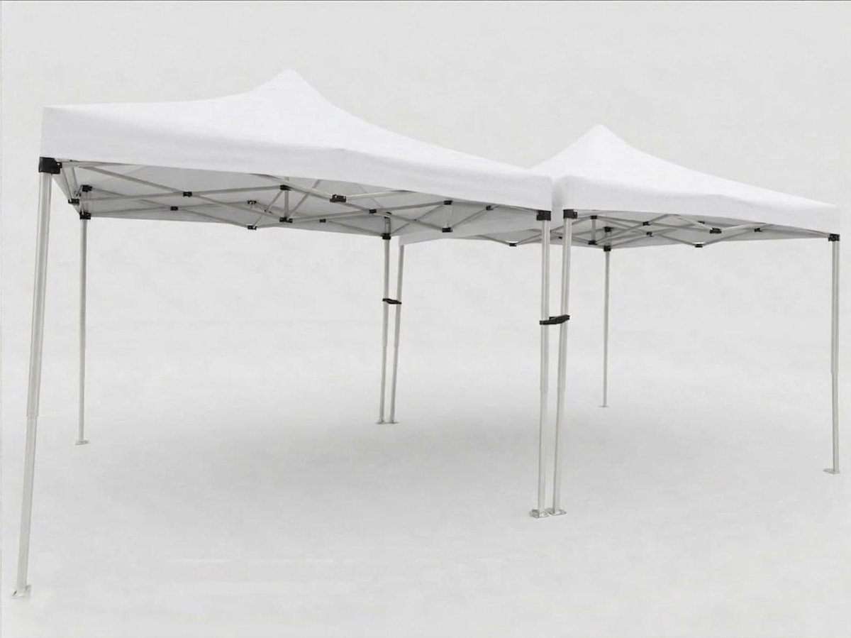 Partytent - Paviljoen Tent - Feestjes Organiseren - Pop-up Systeem - 600 x 300 cm - Wit
