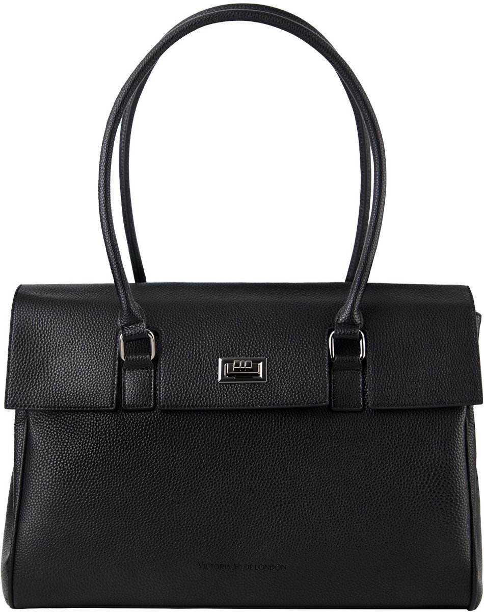 Victoria Hyde "Jolene" - Dames Tassen - Schoudertas - Shopper 16 inch laptopvak - Tote Bag - Dames Tas - businesstas - Waterafstotend en Krasbestendig – Werktas met Veelzijdige Vakken - functioneel - Handtassen - geschikt voor werk en reizenZwart