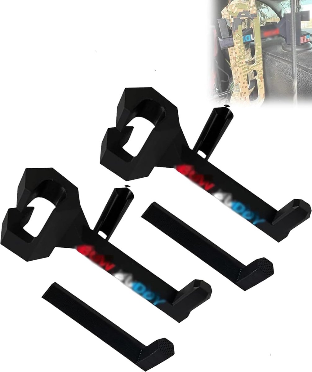 Nieuwe set truck bow tie-beugels (2 sets), niet 3D-geprint, siliconen bescherming, auto-hoofdsteunbeugel, universele composiet drager voor voertuigopslag en jachttransport (2 stuks)