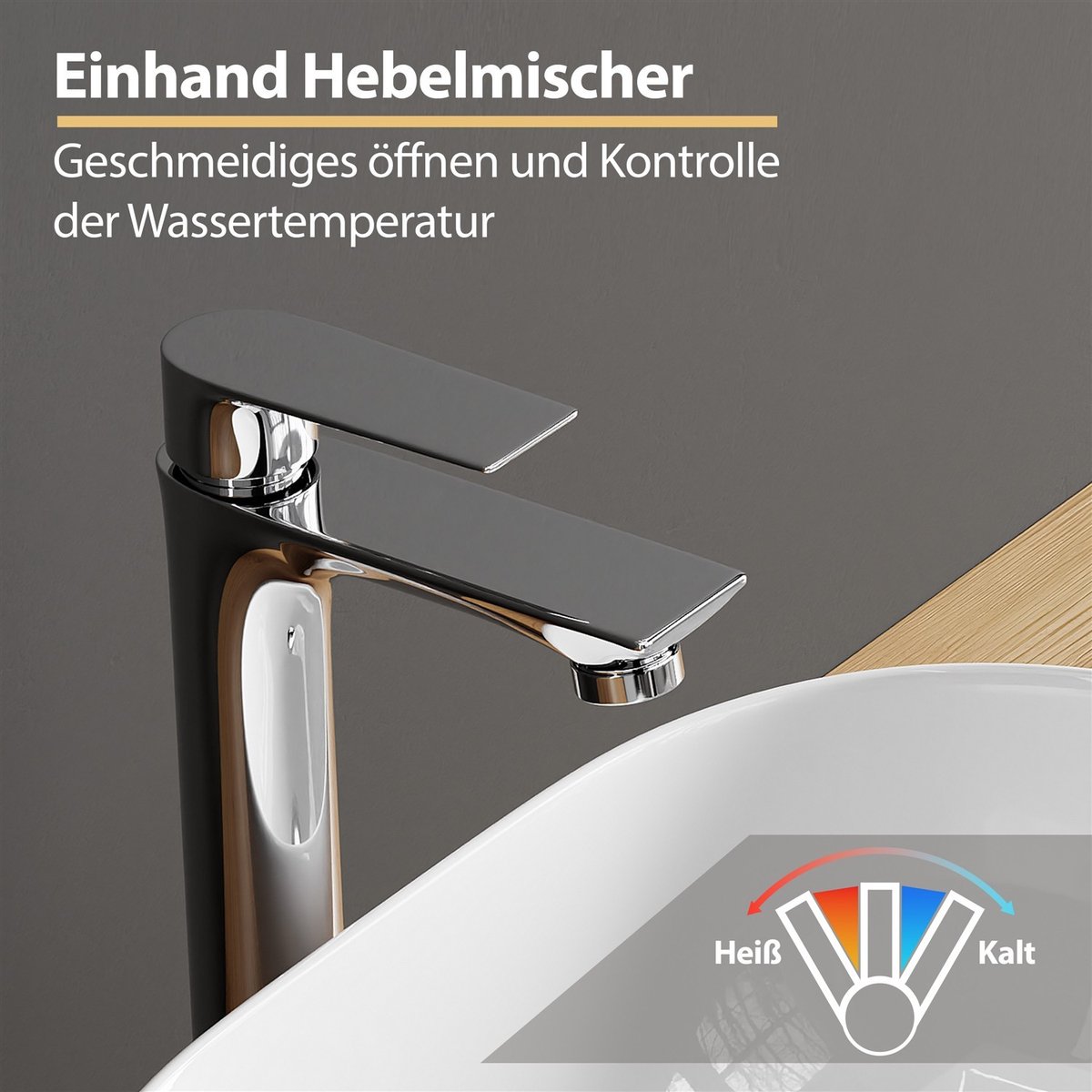 Planetmöbel Eenhendel Wastafelkraan 17 cm Chroom