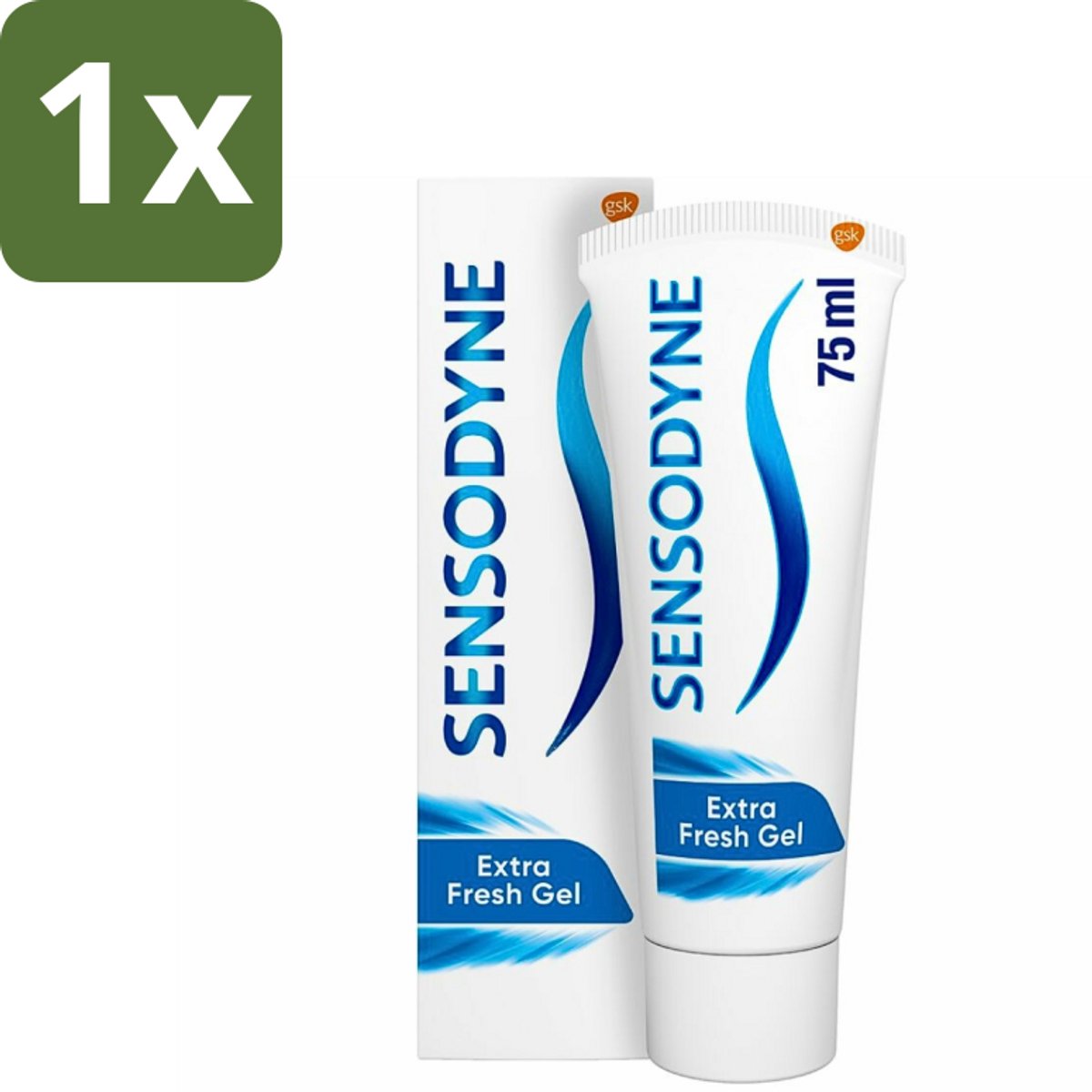 1 x Sensodyne - Tandpasta - Extra Fresh Gel - Voor Gevoelige Tanden - 75 ml - Gevoelige Tanden - Tandpasta - Gevoeligheid - Tandpasta Voor Gevoelige Tanden - Frisse Mond